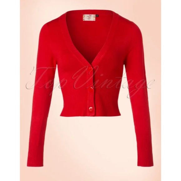 50s Lets Go Dancing Cardigan by Banned Retro - Picture 5 of 9